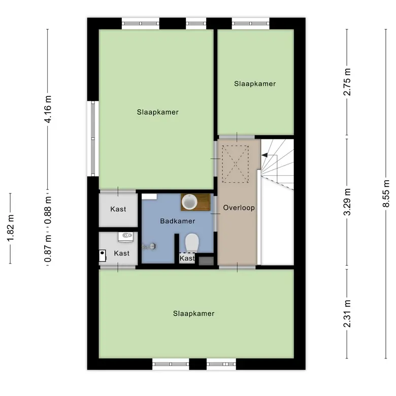 Plattegrond 4 van Vangstok 6