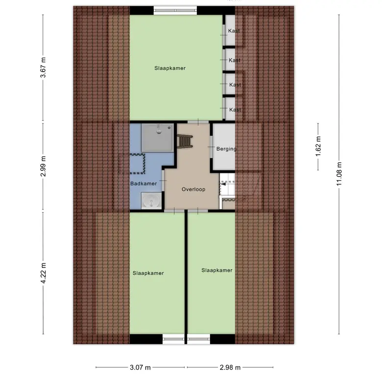 Plattegrond 2 van Klieftstraat 20