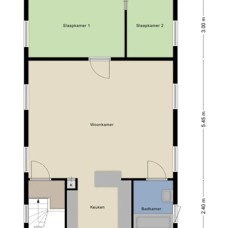 Plattegrond 2 van Hogeweg 92a