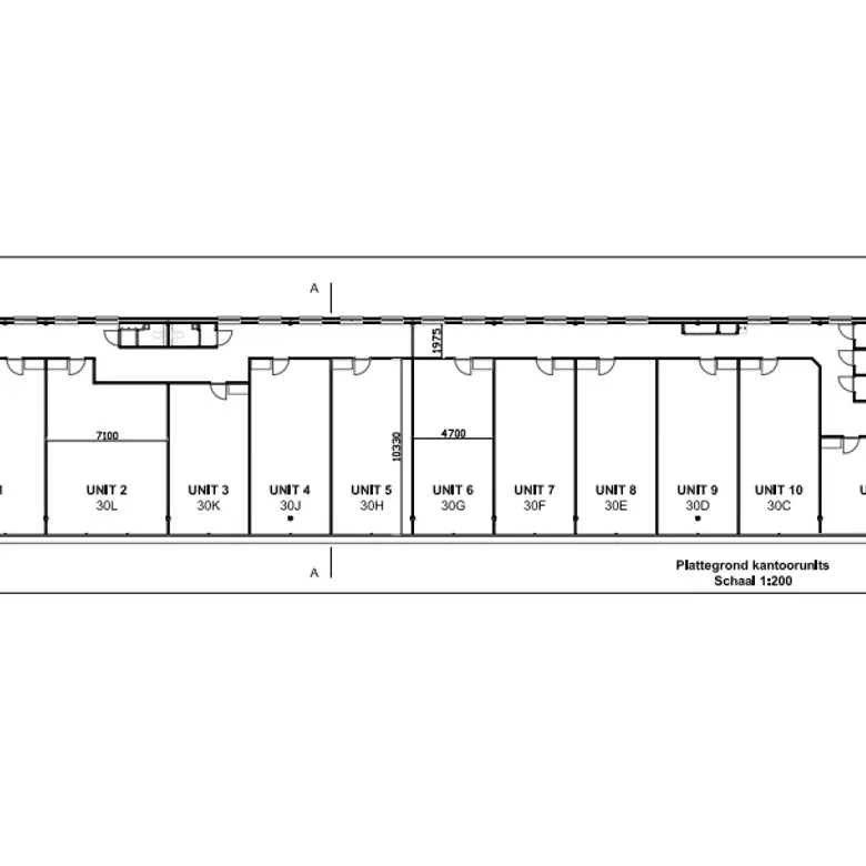 Plattegrond 1 van Lijndenweg 30H