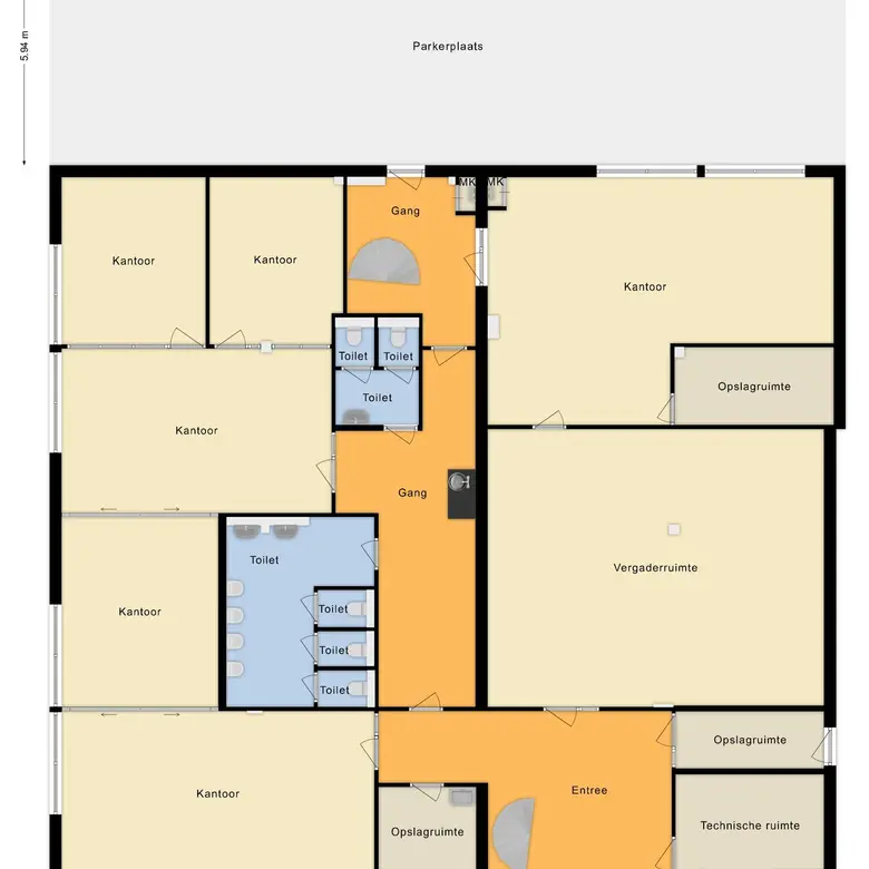 Plattegrond 2 van Staalstraat 76