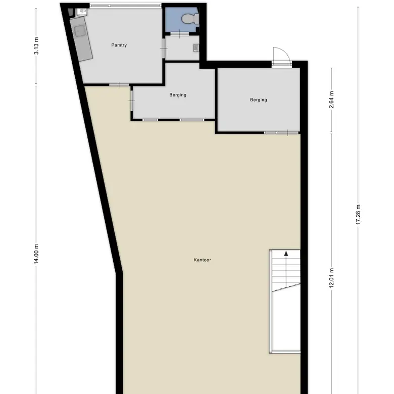 Plattegrond 2 van Breestraat 8