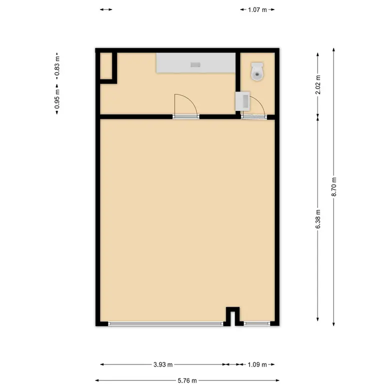 Plattegrond 1 van Kagerweg 43