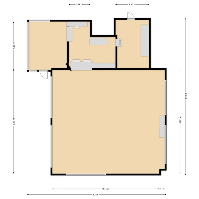 Plattegrond 1 van Willem de Zwijgerlaan 126