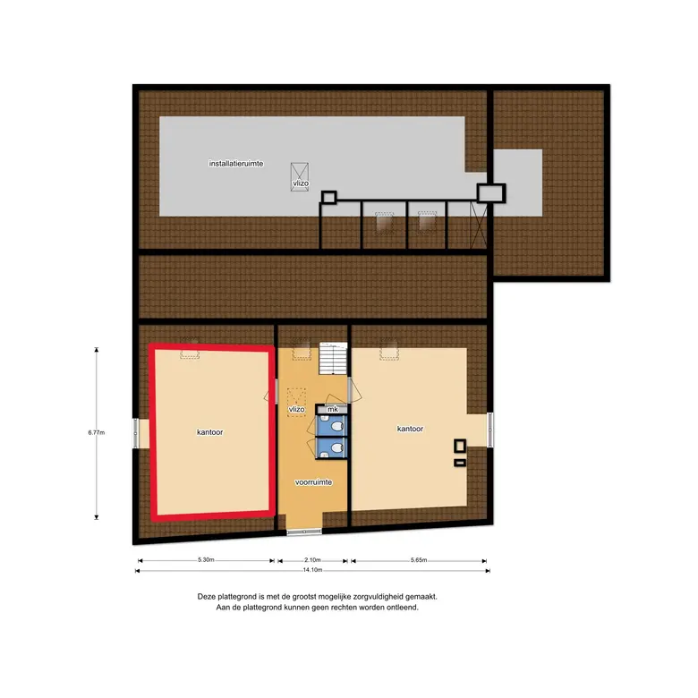 Plattegrond 1 van Breestraat 101