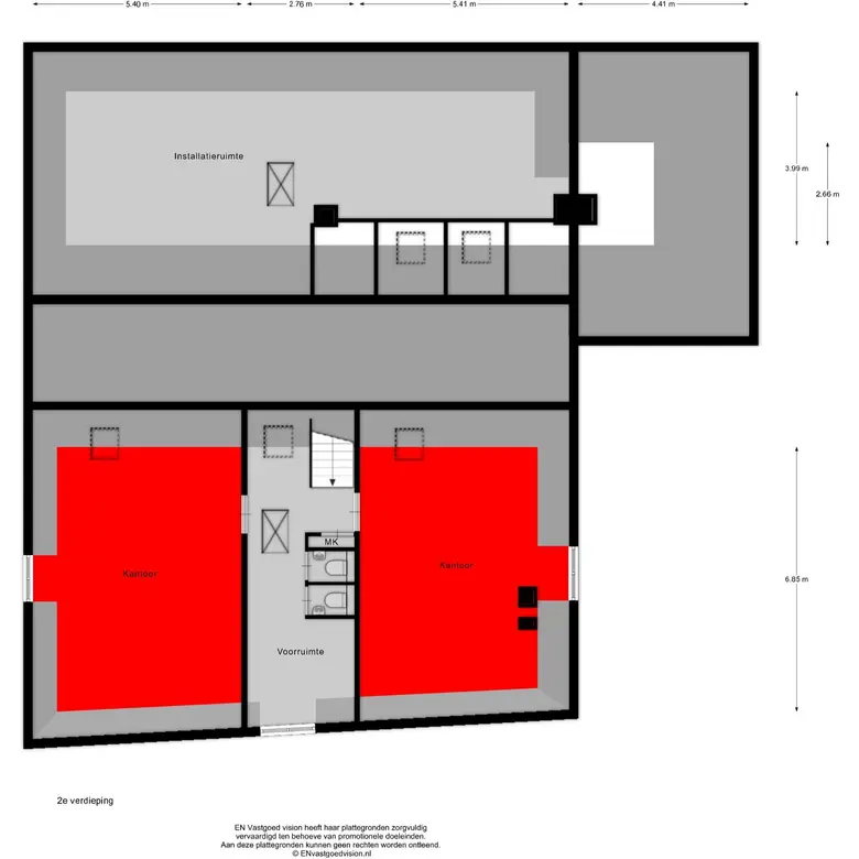 Plattegrond 3 van Breestraat 101