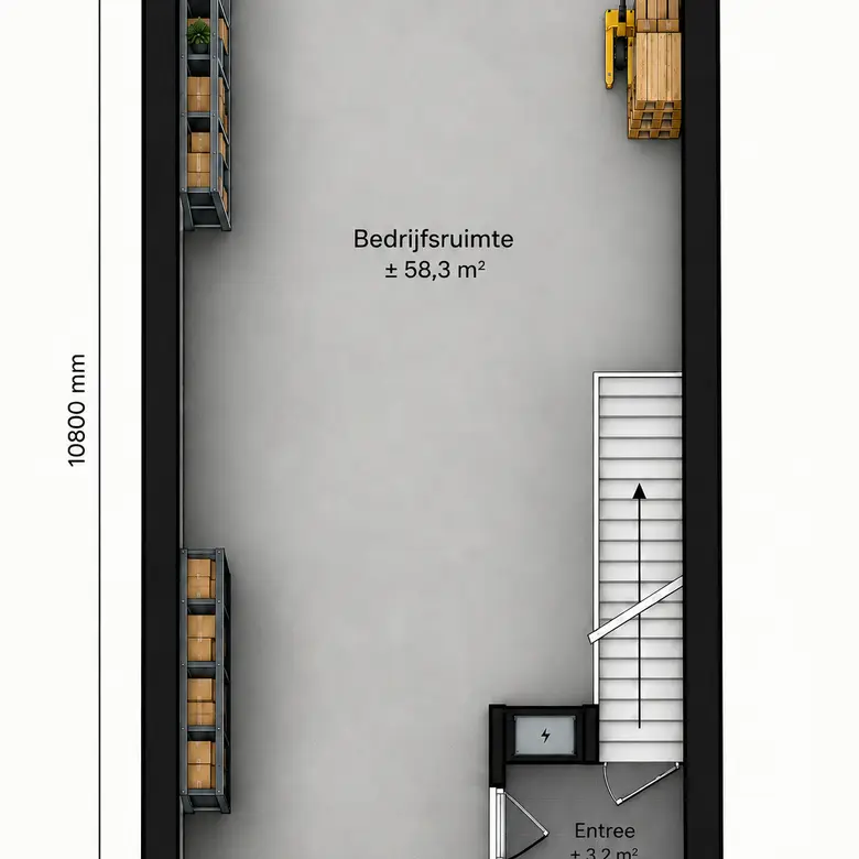 Plattegrond 1 van Harmoniestraat 37