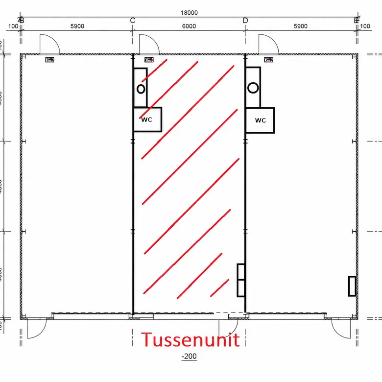 Plattegrond 1 van Kanaalweg 55