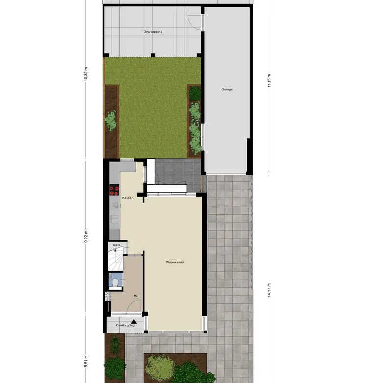 Plattegrond 1 van Jan Ligthartstraat 150