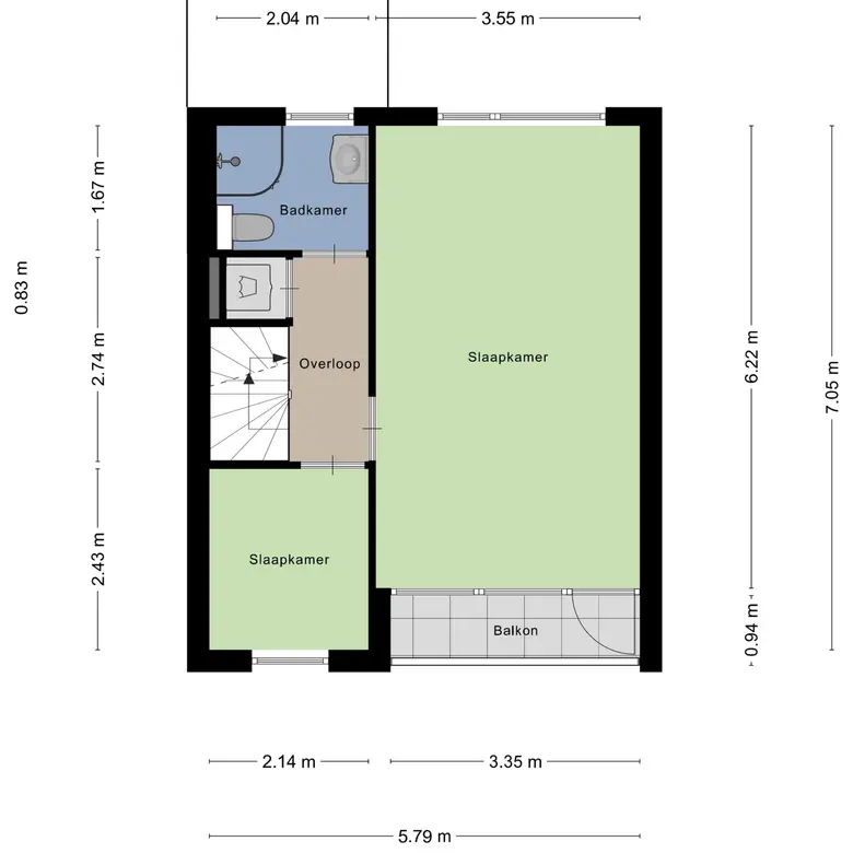 Plattegrond 2 van Jan Ligthartstraat 150