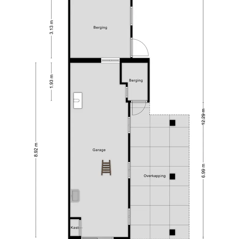 Plattegrond 6 van Veldweg 43