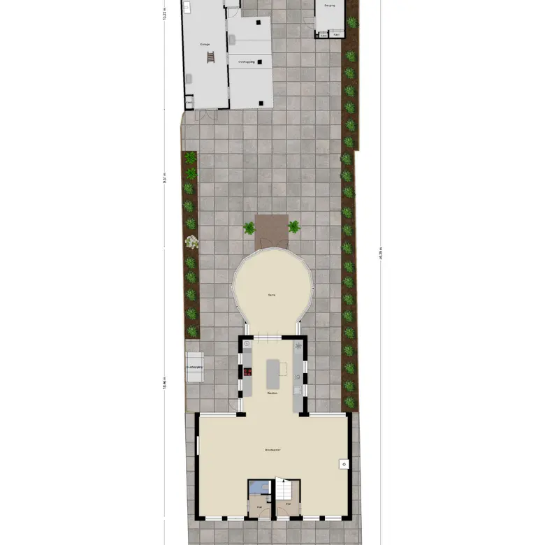 Plattegrond 1 van Veldweg 43