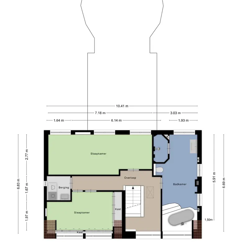 Plattegrond 3 van Veldweg 43
