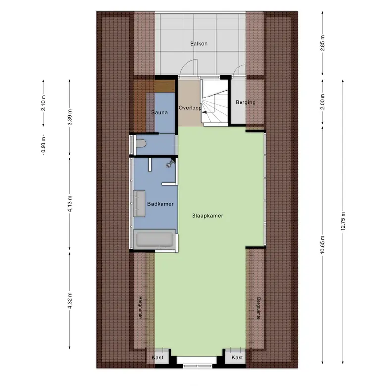 Plattegrond 3 van Jean Monnetstraat 15