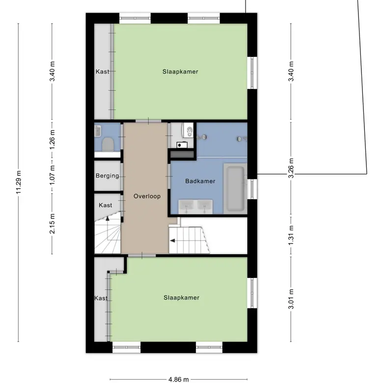 Plattegrond 3 van Beyaertlaan 23