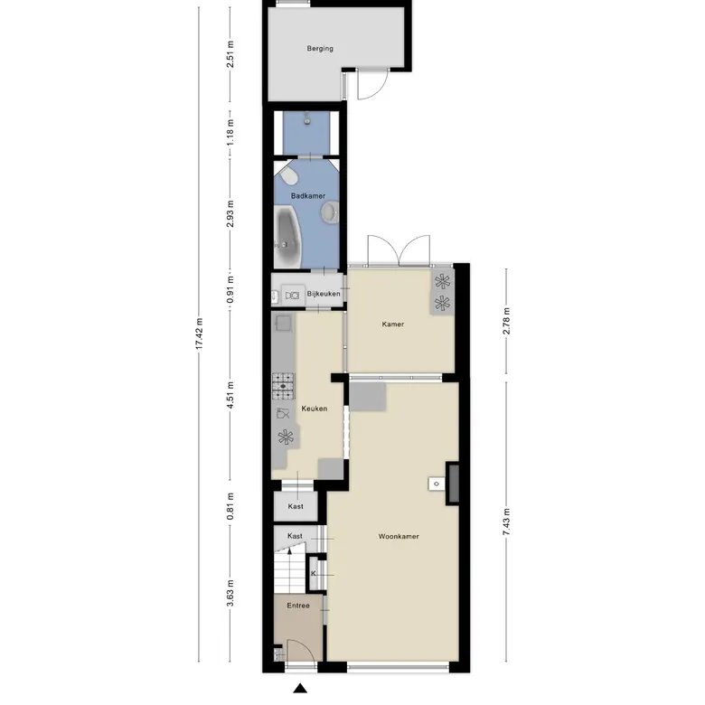 Plattegrond 2 van Kerkweg 98
