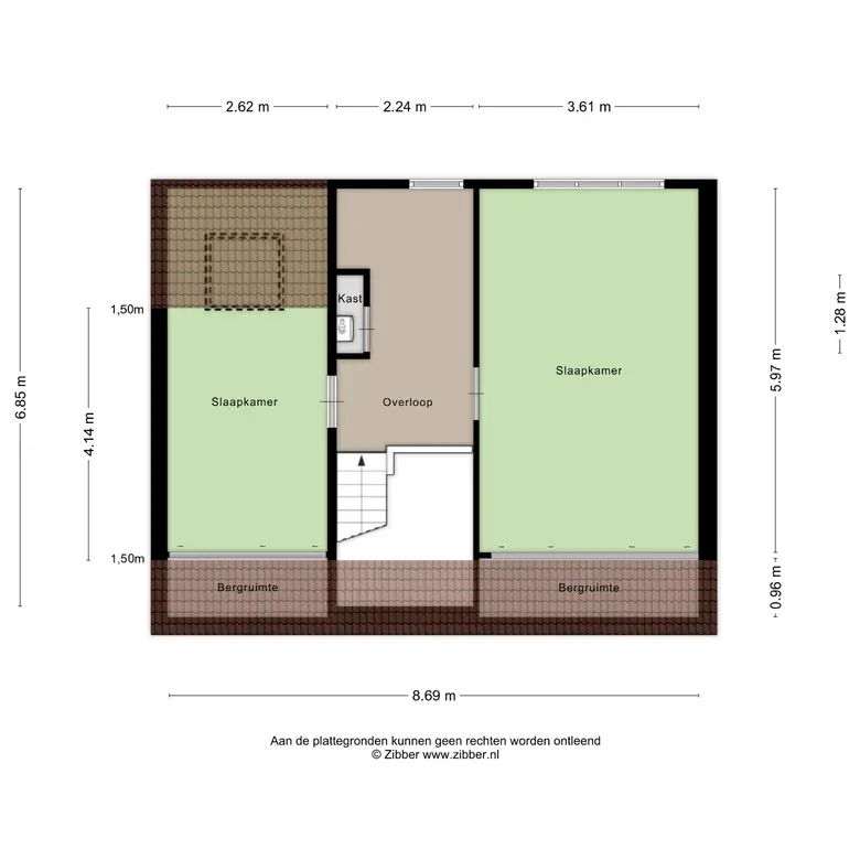 Plattegrond 3 van Koningin Wilhelminastraat 32