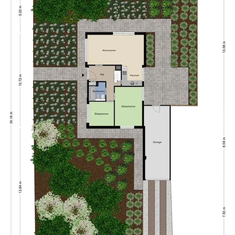 Plattegrond 1 van van der Ploegstraat 93