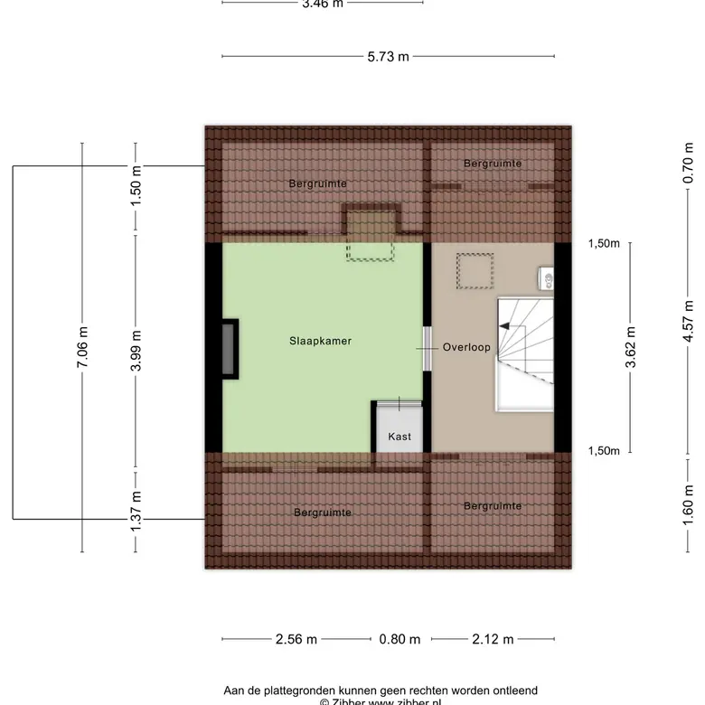 Plattegrond 4 van Beethovenstraat 77