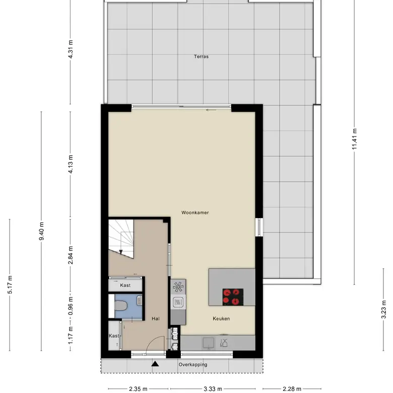 Plattegrond 1 van Aletta Jacobsstraat 85