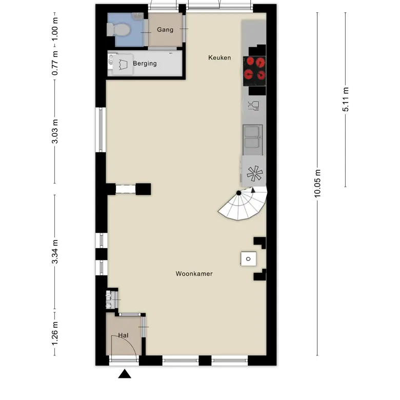 Plattegrond 2 van Maerten van Heemskerckstraat 174