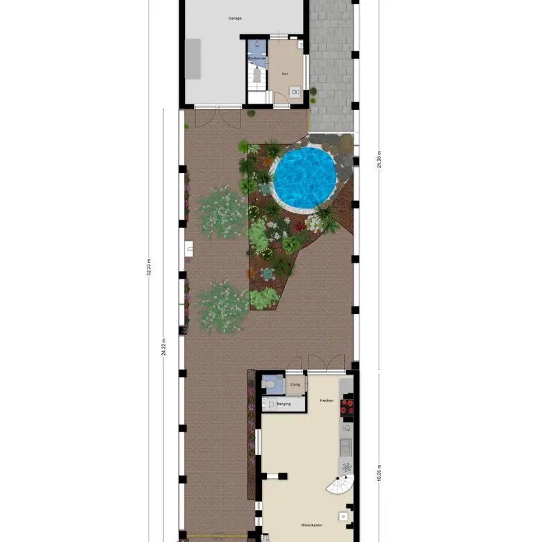 Plattegrond 1 van Maerten van Heemskerckstraat 174