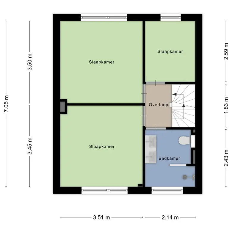 Plattegrond 3 van Mascagnistraat 13