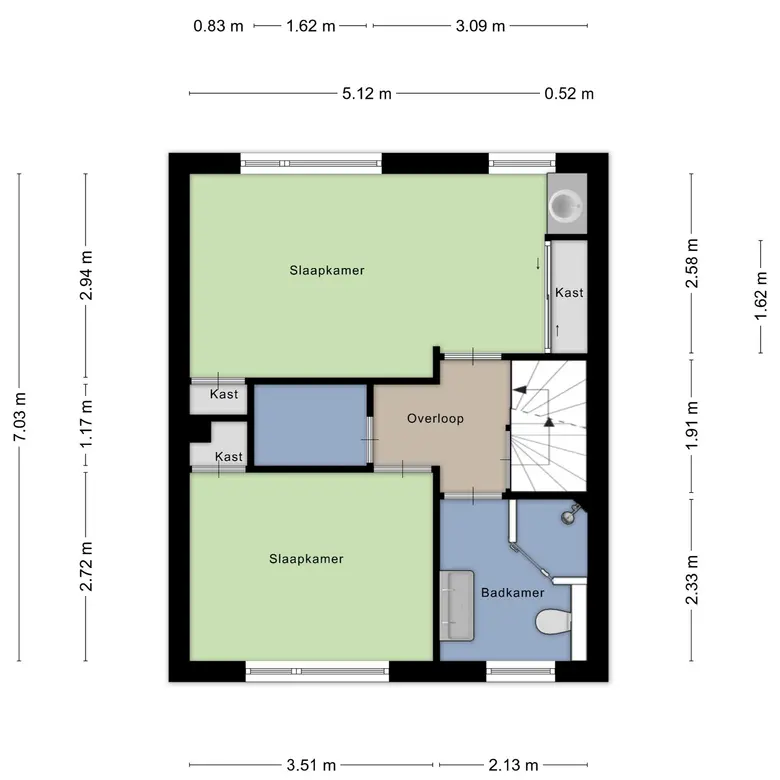 Plattegrond 3 van de Wildtstraat 8