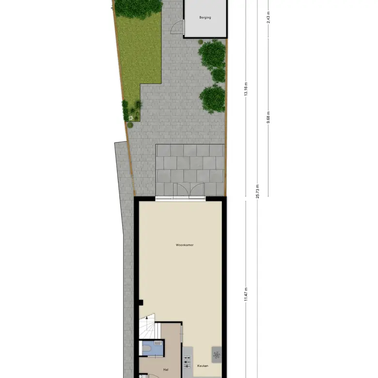 Plattegrond 1 van Tegelzetter 4