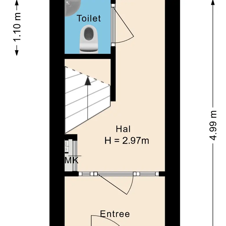 Plattegrond 1 van Julianaweg 33