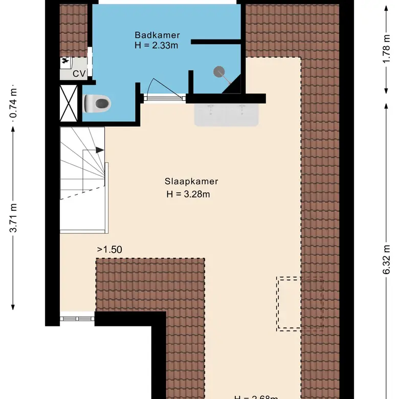 Plattegrond 3 van Julianaweg 33