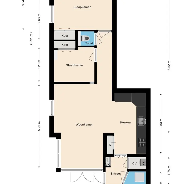Plattegrond 4 van Julianaweg 33