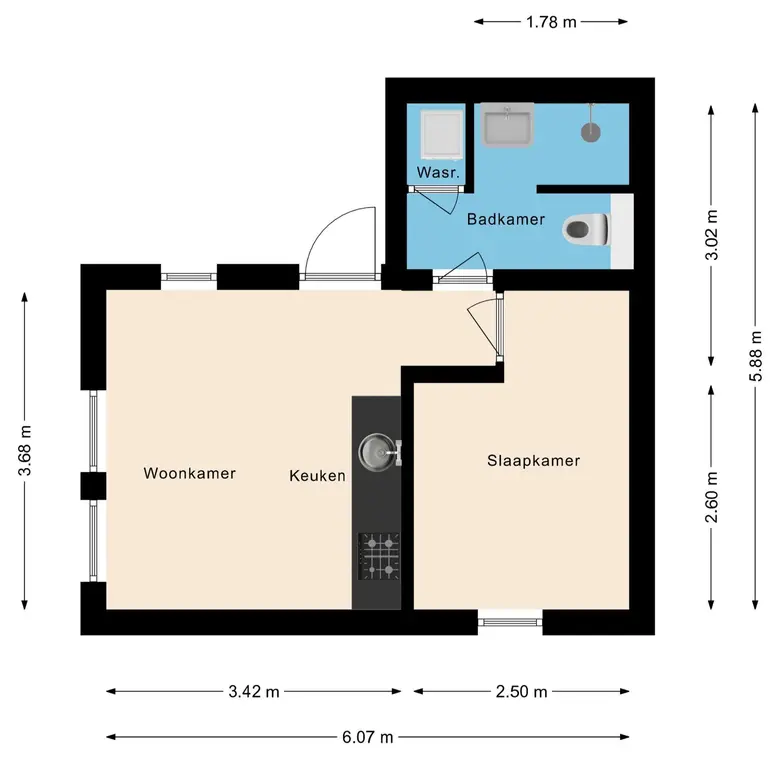 Plattegrond 8 van Julianaweg 33