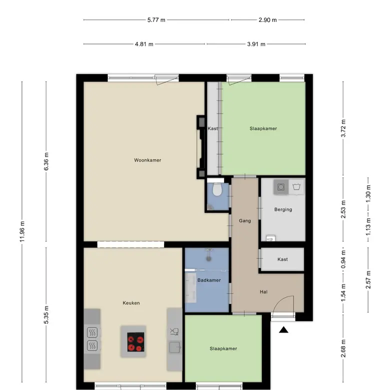 Plattegrond 2 van Raadhuisstraat 236