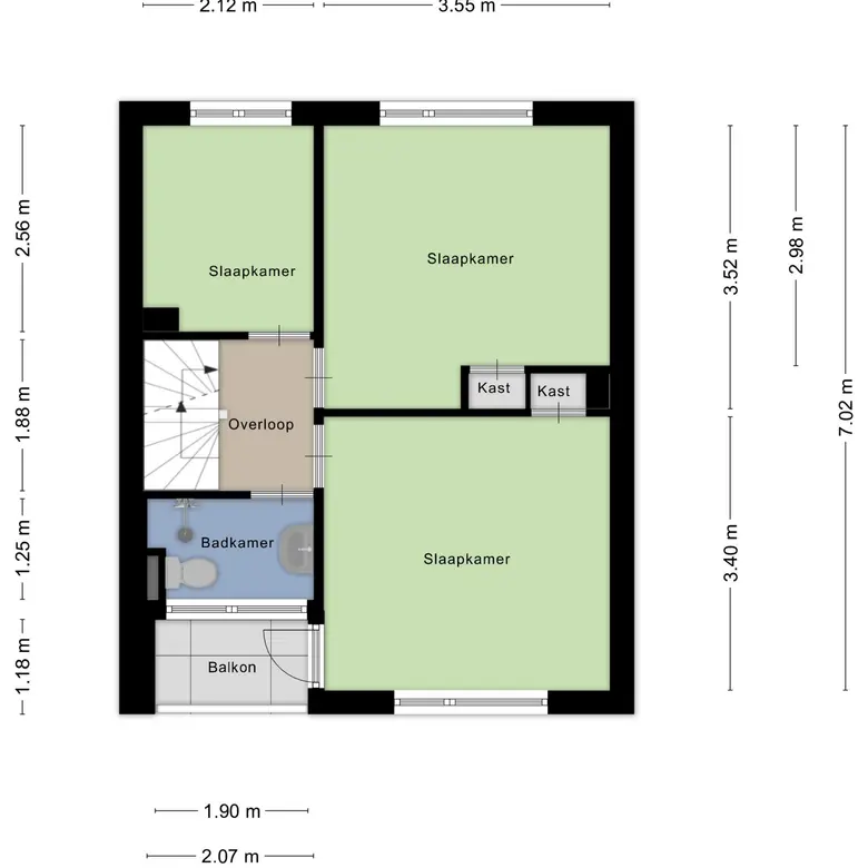 Plattegrond 4 van Rijnstraat 40