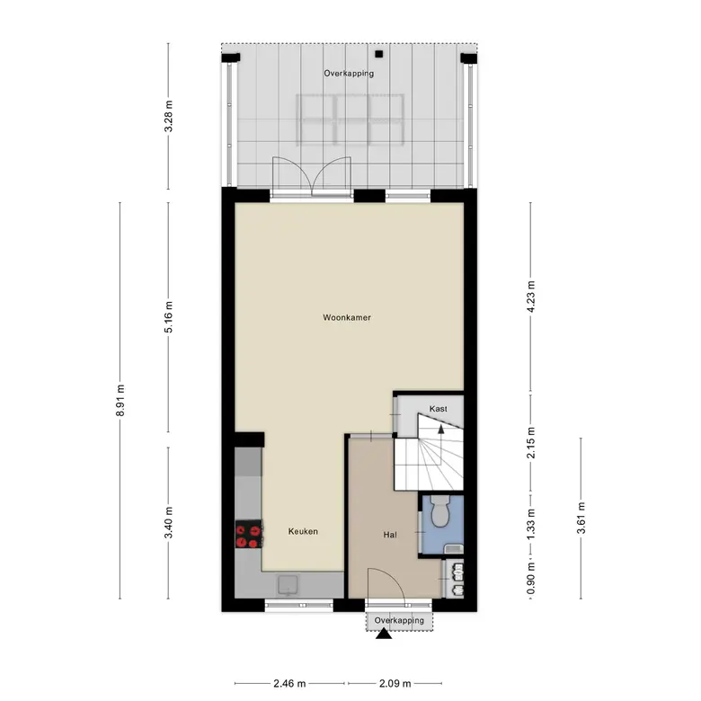 Plattegrond 2 van Simonszand 34
