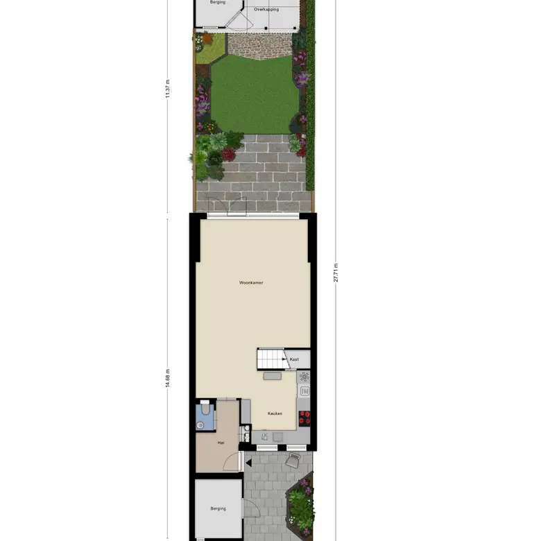 Plattegrond 1 van Sterkenburg 14