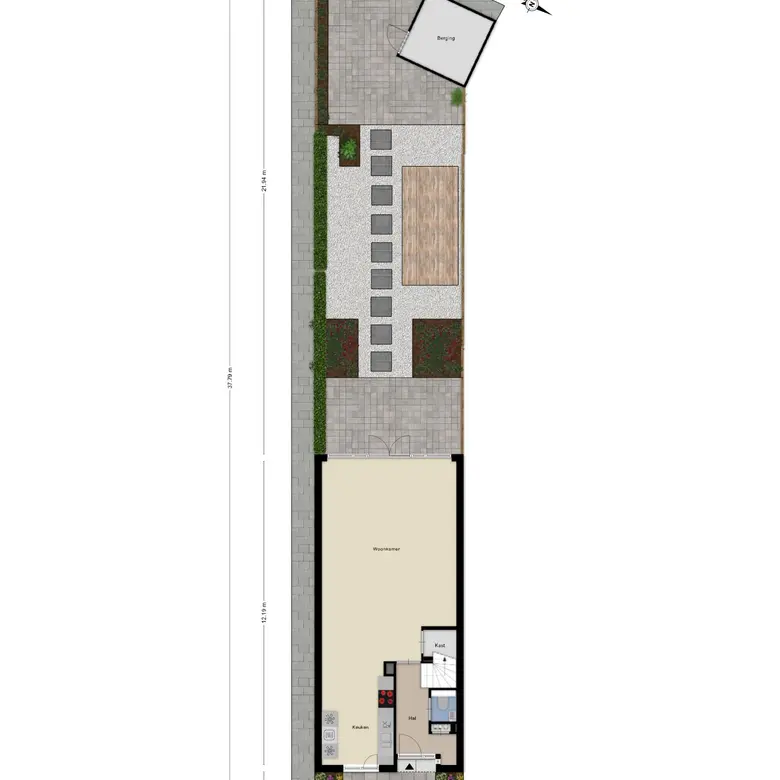 Plattegrond 2 van Kadijk 31