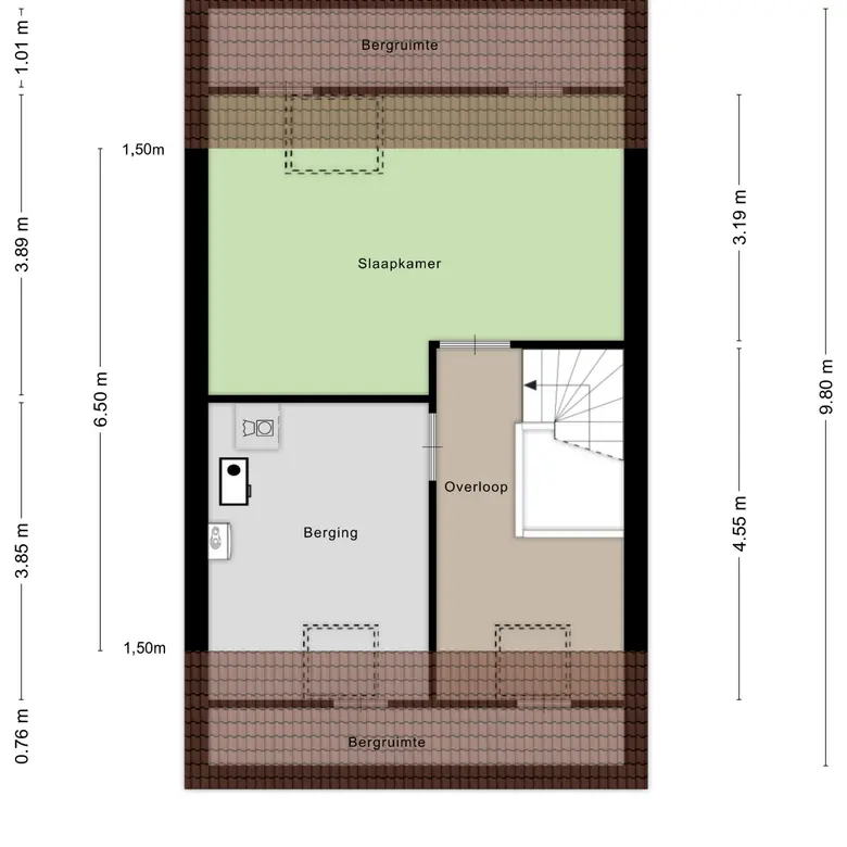 Plattegrond 5 van Kadijk 31
