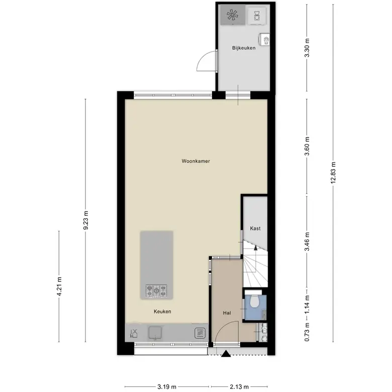 Plattegrond 2 van Salvador Allendelaan 19