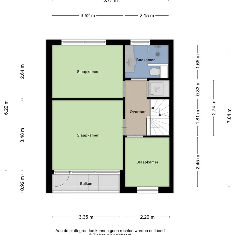 Plattegrond 3 van Jan Ligthartstraat 148