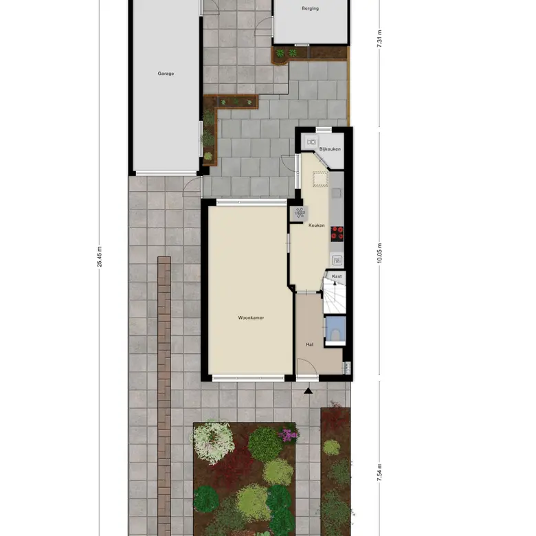 Plattegrond 1 van Jan Ligthartstraat 148