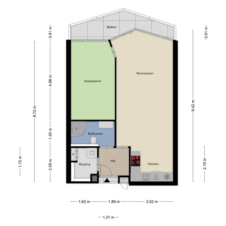 Plattegrond 1 van Beneluxlaan 343