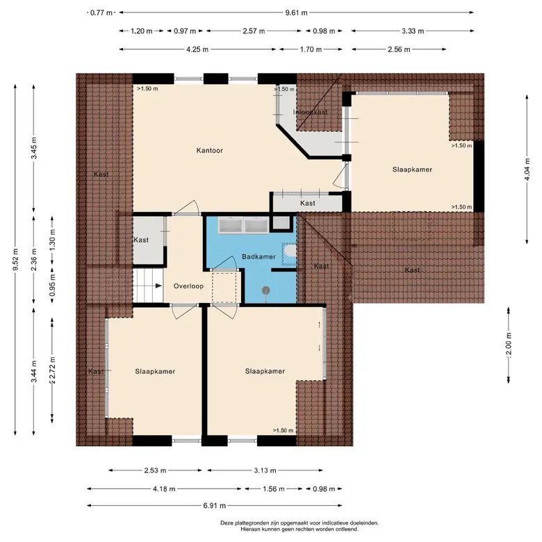 Plattegrond 3 van Rosa Manussingel 104