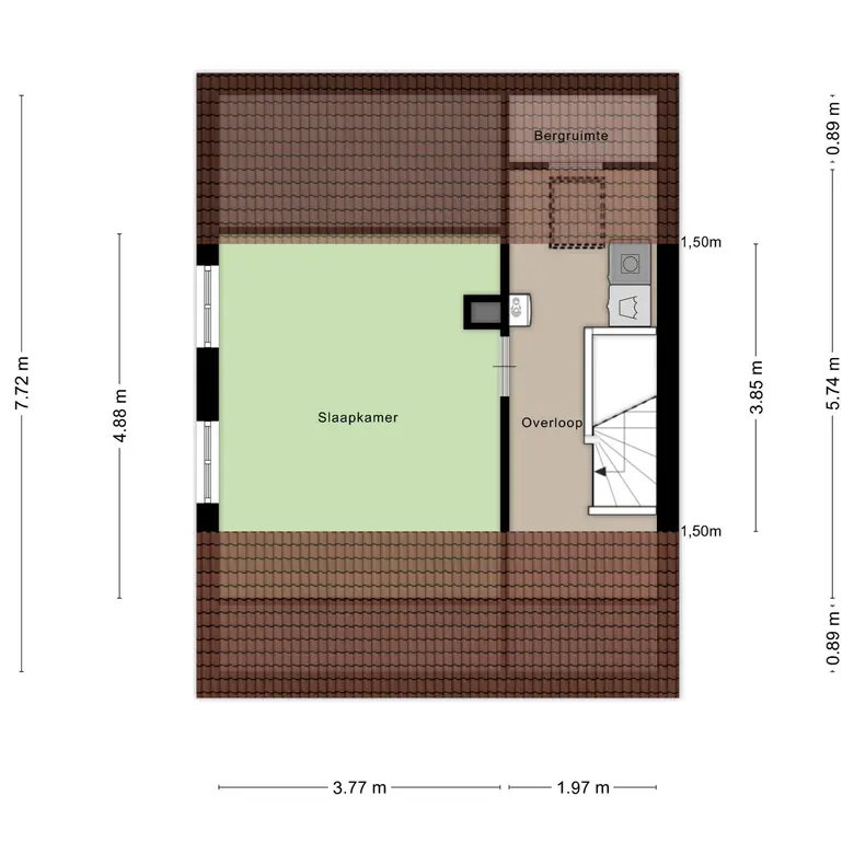 Plattegrond 4 van Prof ten Doesschatestraat 313