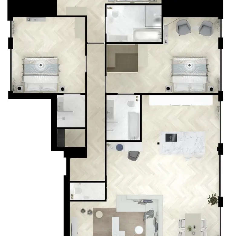 Plattegrond 1 van Bouwnummer 2330