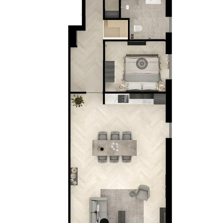 Plattegrond 1 van Bouwnummer 1233