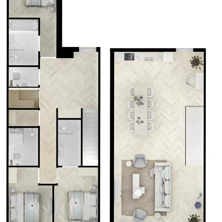 Plattegrond 1 van Bouwnummer 1227