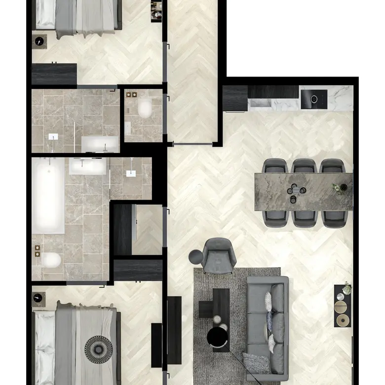 Plattegrond 1 van Bouwnummer 2220