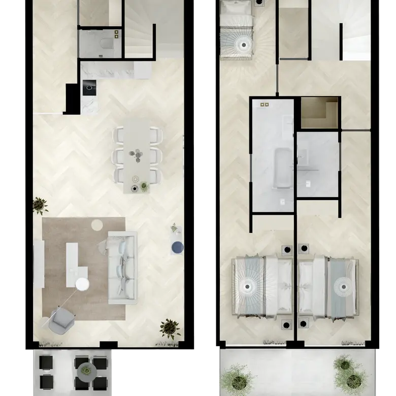 Plattegrond 1 van Bouwnummer 207